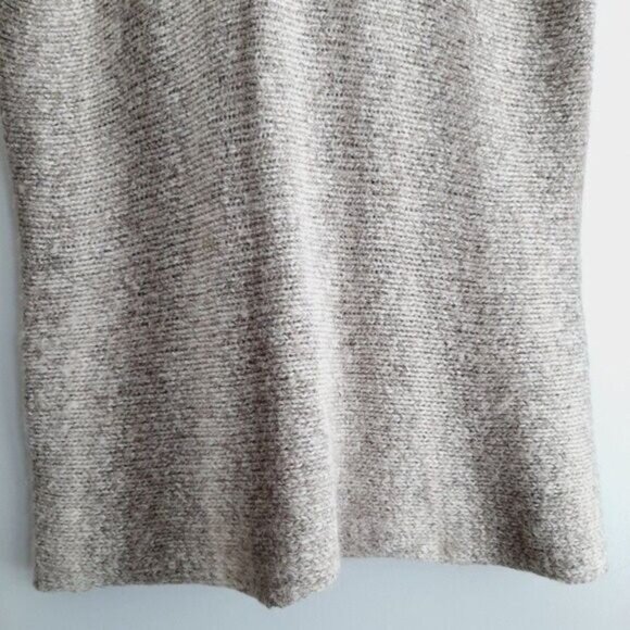 360 SWEATER / Open Front Chunky Knit Cardigan Sweater w/ Pockets Oatmeal Sz S - Picture 8 of 11